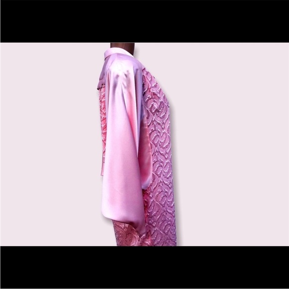 Retro Pink Satin Dress - Picture 5 of 10